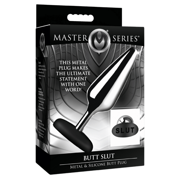 Butt Slut Metal and Silicone Butt Plug – Lightweight Aluminum Alloy Butt Plug One Size > Anal Range > Butt Plugs