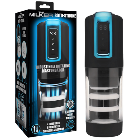 Roto-Stroke Thrusting & Rotating Masturbator Default Title > Sex Toys For Men > Masturbators Premium