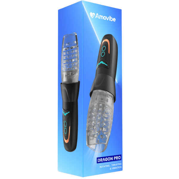 Amovibe Dragon Pro Rotating Thrusting Vibrating Male Masturbator Default Title > Sex Toys For Men > Masturbators > Vibrating