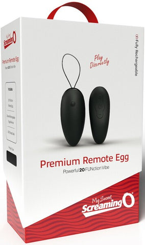 My Secret Screaming O Premium Remote Egg – Rechargeable Remote-Controlled Vibrating Egg Black > Sex Toys For Ladies > Vibrating Eggs