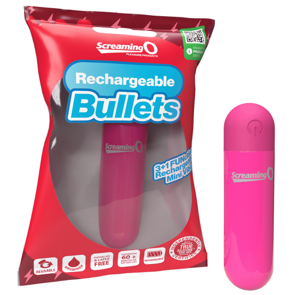 Rechargeable Bullet Vibrator (Pink) – Waterproof 3-Speed Body-Safe ABS Material Vibrator Pink > Vibrators > Mini Vibrators
