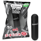 Rechargeable Soft Touch Bullet Vibrator (Black) – Waterproof Rechargeable 5-Speed Bullet Vibrator Black > Vibrators > Mini Vibrators