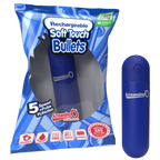 Rechargeable Soft Touch Bullet (Blue) – Waterproof 5-Speed Bullet Vibrator Blue > Vibrators > Mini Vibrators