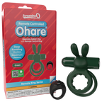 Ohare Remote Control (Green) – Waterproof Rechargeable Wearable Rabbit Vibrator with Double-Ring Design Green > Sex Toys > Couples Toys