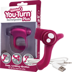 Charged You-Turn Plus – Rechargeable Silicone Vibrating Cock Ring Purple > Cock Ring > Vibrating