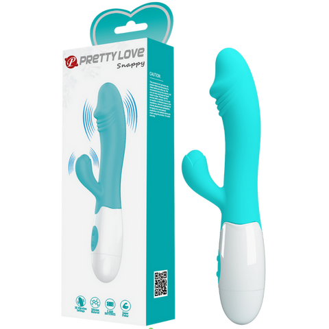 Snappy G-Spot Rabbit Vibrator – Dual Stimulator with Flexible Design Seafoam > Sex Toys For Ladies > G-Spot Vibrators