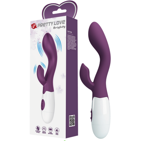 Brighty G-Spot and Clitoral Rabbit Vibrator – Dual Stimulation Vibrator Purple > Sex Toys For Ladies > G-Spot Vibrators