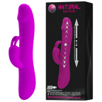 Natural Motion Thrusting – Rechargeable Silicone Rabbit Vibrator with 7 Functions Purple > Vibrators > Ladies > Rabbit