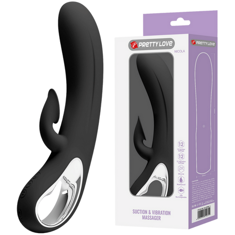 Rechargeable Nicola – Rechargeable Vibrator Black > Vibrators > Ladies > Rabbit