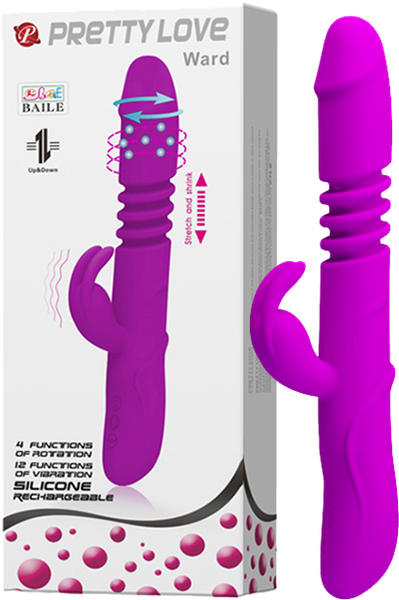 Ward Rechargeable Vibrator Purple > Vibrators > Ladies > Rabbit Multi