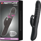 Pretty Love Rechargeable Colin Luxury Rechargeable Silicone Vibrator With Inflatable Head One Size > Vibrators > Ladies > Rabbit Multi