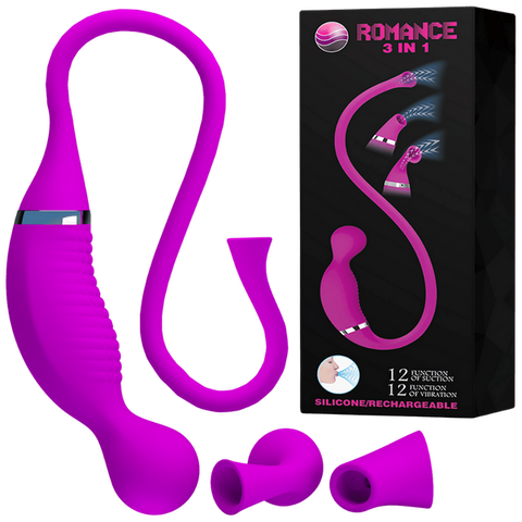 Rechargeable Romance 3in1 – Rechargeable 3in1 Vibrator One Size > Sex Toys For Ladies > Clitoral Vibrators and Stimulators