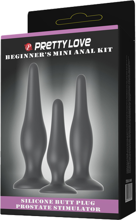 Beginner's Mini Anal Kit – Three Sizes Butt Plug Set for Beginners One Size > Anal Range > Butt Plug Kits