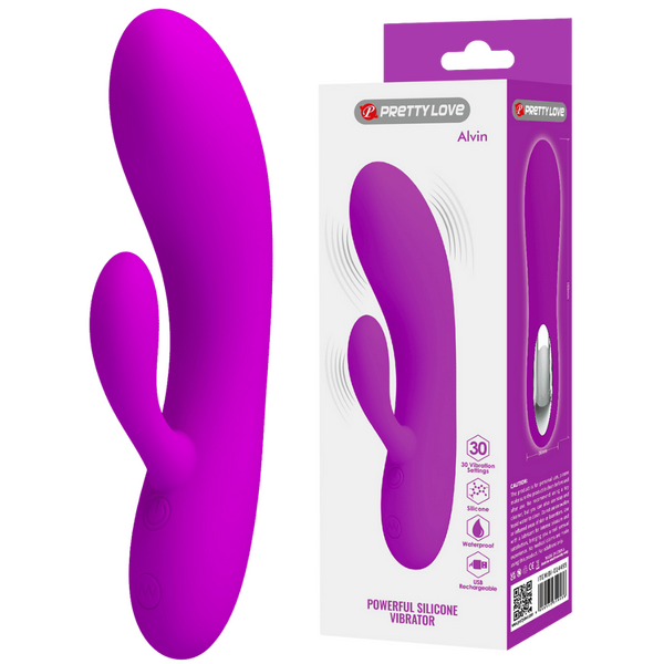 Alvin Rechargeable Vibrator Purple > Vibrators > Ladies > Rabbit