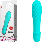 Solomon Mini Vibrator – Silicone Small Vibrator with Swirl Tip Blue > Vibrators > Mini Vibrators