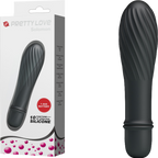 Solomon Mini Vibrator – Silicone Small Vibrator with Swirl Tip Black > Vibrators > Mini Vibrators