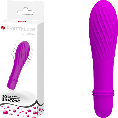Solomon Mini Vibrator – Silicone Small Vibrator with Swirl Tip Purple > Vibrators > Mini Vibrators