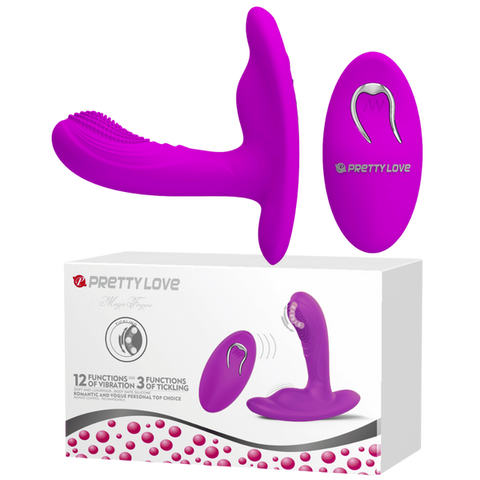 Magic Finger – Rechargeable Remote-Controlled Vibrator with 12 Vibration Functions and 3 Tickling Functions One Size > Vibrators > G-Spot