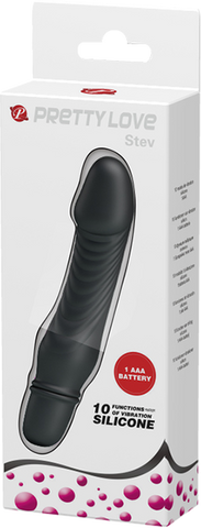 Stev Classic Vibrator – High-Quality Silicone Vibrator Black > Vibrators > Standard Vibrators