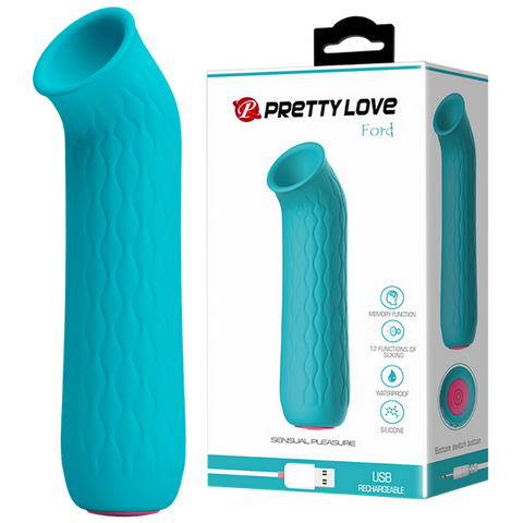 Rechargeable Ford – Medical-Grade Clitoral Sucker with 12 Suction Modes Blue > Sex Toys For Ladies > Clitoral Vibrators and Stimulators