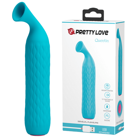 Rechargeable Quentin – 12 Suction Modes Clitoral Stimulator Made of Medical Silicone One Size > Sex Toys For Ladies > Clitoral Vibrators and Stimulators