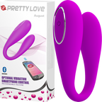 August Clit Stimulator – App-Controlled Rechargeable High-Quality Silicone Clit Stimulator Purple > Sex Toys > Remote Control Toys