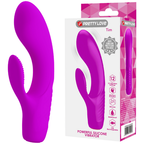 Rechargeable Tim Rabbit Vibrator – Bendable 12-Function G-Spot Vibrator Purple > Sex Toys For Ladies > G-Spot Vibrators