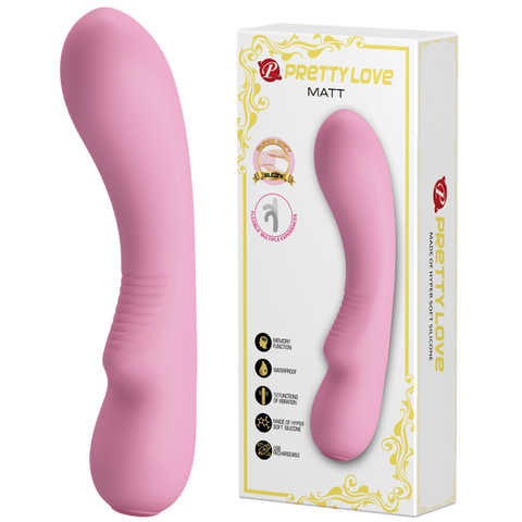 Matt – Rechargeable Soft Silicone Vibrator with 12 Vibration Functions and Smart Memory One Size > Vibrators > Standard Vibrators