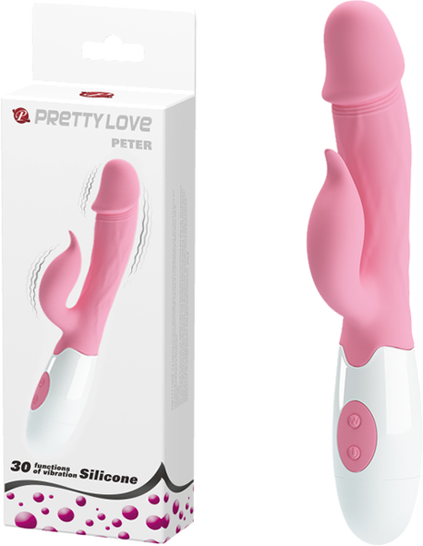 Peter G-Spot Rabbit Vibrator – 30 Function Dual Motor Rabbit Vibrator Pink > Vibrators > Ladies > Rabbit