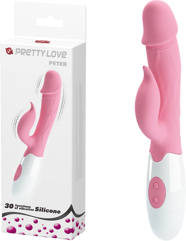 Peter G-Spot Rabbit Vibrator – 30 Function Dual Motor Rabbit Vibrator Pink > Vibrators > Ladies > Rabbit