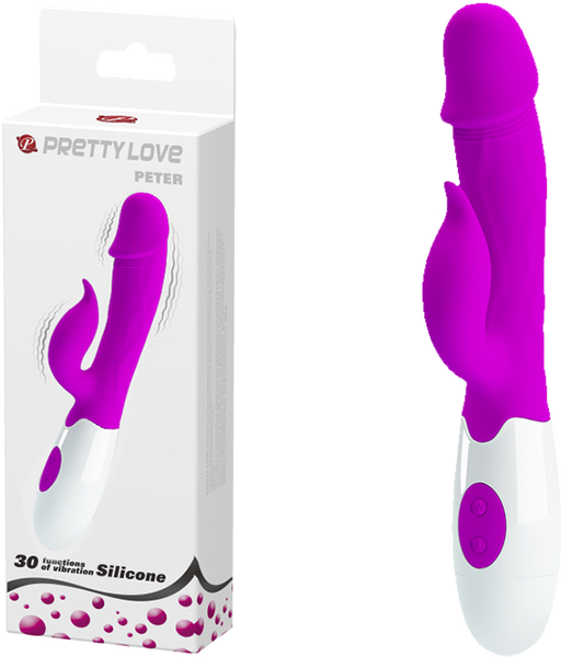Peter G-Spot Rabbit Vibrator – 30 Function Dual Motor Rabbit Vibrator Purple > Vibrators > Ladies > Rabbit