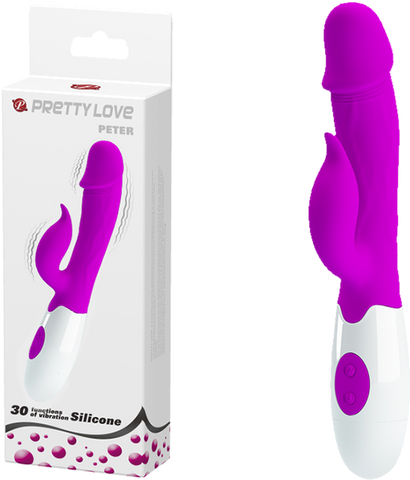 Peter G-Spot Rabbit Vibrator – 30 Function Dual Motor Rabbit Vibrator Purple > Vibrators > Ladies > Rabbit