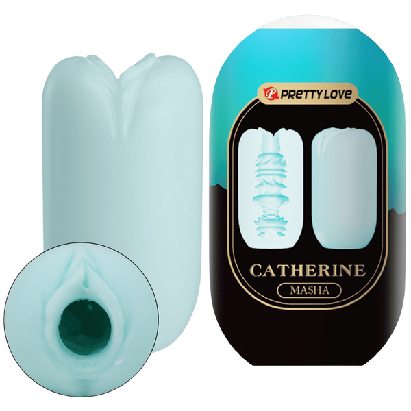 Catherine Masha Egg – Phthalate-Free Masturbator Sleeve with Stimulating Inner Textures Blue > Sex Toys For Men > Masturbators Cup