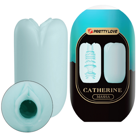 Catherine Masha Egg – Phthalate-Free Masturbator Sleeve with Stimulating Inner Textures Blue > Sex Toys For Men > Masturbators Cup