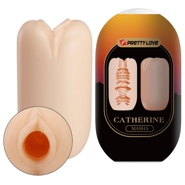 Catherine Masha Egg – Phthalate-Free Masturbator Sleeve with Stimulating Inner Textures Peach > Sex Toys For Men > Masturbators Cup