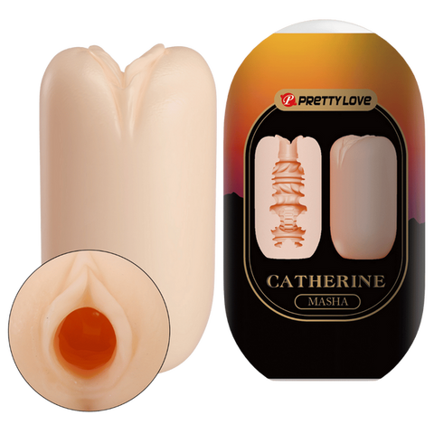 Catherine Masha Egg – Phthalate-Free Masturbator Sleeve with Stimulating Inner Textures Peach > Sex Toys For Men > Masturbators Cup