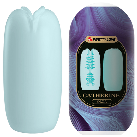 Catherine Olga Egg Masturbator – Soft Stimulating Male Masturbator Blue > Sex Toys For Men > Masturbators Cup