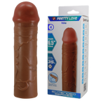 Nile 6.5 Inch Realistic Penis Sleeve – Lifelike Material Extending Sleeve Tan > Sex Toys For Men > Penis Sleeves