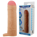 Bunion 6.5 Inch Stretchy Shaft Cock Sleeve Penis Sheath Beige > Sex Toys For Men > Penis Sleeves