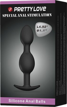 Pretty Love Silicone Anal Balls – 4.92 Inch Silicone Anal Toy One Size > Anal Range > Butt Plugs