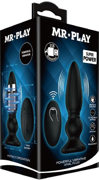Mr. Play Powerful Vibrating Anal Plug – Prostate Massager > Anal Range > Vibrating Butt Plugs