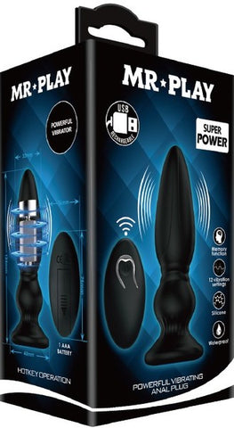 Mr. Play Powerful Vibrating Anal Plug – Prostate Massager > Anal Range > Vibrating Butt Plugs