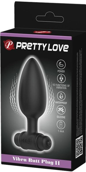 Vibra Butt Plug II – Butt Plug Black > Anal Range > Vibrating Butt Plugs