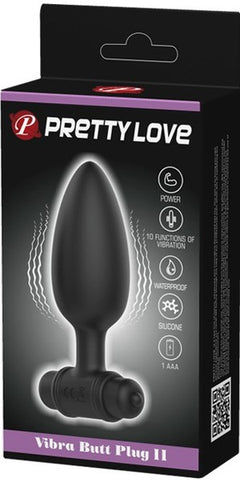 Vibra Butt Plug II – Butt Plug Black > Anal Range > Vibrating Butt Plugs