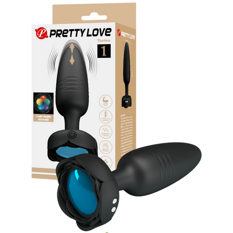 Tarion Light-Up Rechargeable Butt Plug – LED Flashing Silicone Butt Plug One Size > Anal Range > Vibrating Butt Plugs