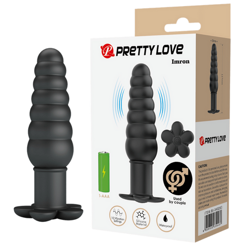 Imron Silicone Butt Plug – Smooth Skin Safe Anal Toy with 10 Vibration Settings One Size > Anal Range > Vibrating Butt Plugs