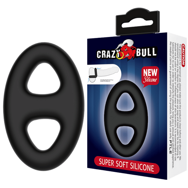 Naethan Super Soft Silicone Cockring – Flexible High-Quality Performance Ring Black > Cock Ring > Single