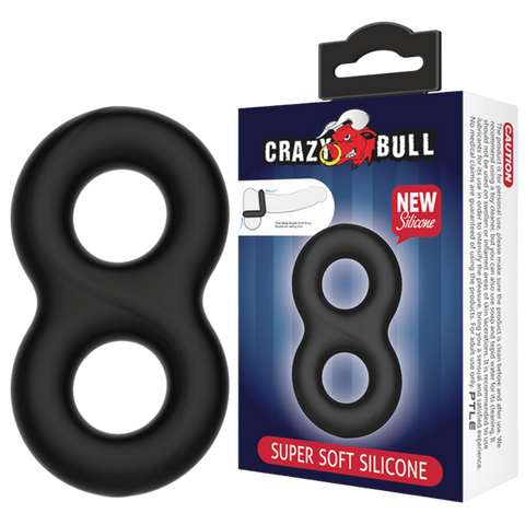 Tyrance Super Soft Silicone Cockring – High-Quality Soft Flexible Silicone Cockring Black > Cock Ring > Single