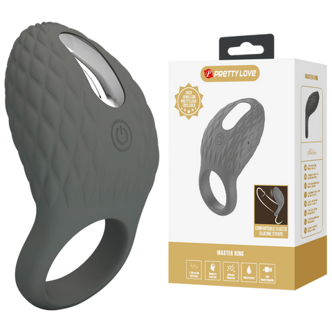 Helious Silicone 7 Function Rechargeable Vibrating Cock Ring One Size > Cock Ring > Vibrating
