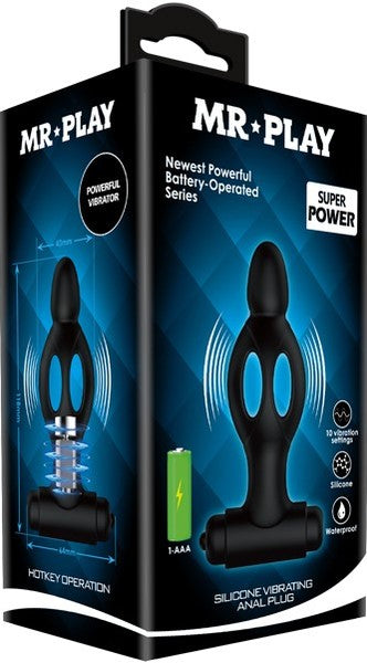 Mr. Play Silicone Vibrating Anal Plug – Soft Silicone Anal Plug One Size > Anal Range > Anal Probes